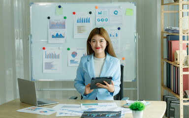 Analysts who study past consumer behavior in the market through statistical graphs to adapt and...