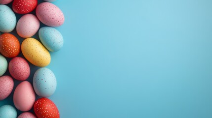 Colorful Easter Eggs Background for Holiday Marketing Campaigns