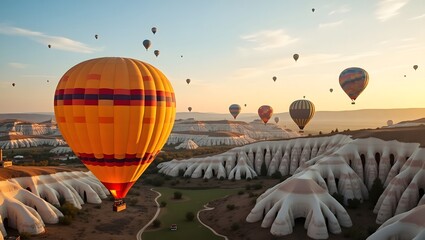 Obraz premium hot air balloon in the sky