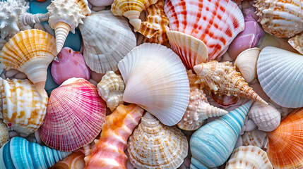 Background of colorful seashell