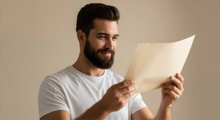 A man with a satisfied expression and confident posture displays well-earned pride in his accomplishment.