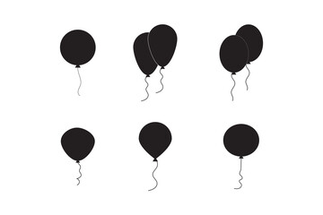 Obraz premium Balloon icon vector. Party balloon sign and symbol. Balloon icon on white background.