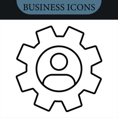 Employee Stock Ownership Plan Line Editable Icons set. Vector icons set. Vector illustration in modern thin line style of business related icons: company, shares, benefits and pension savings.Isolated