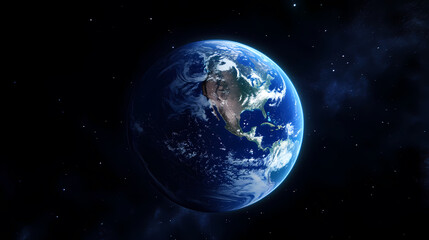 Earth from Satellite View