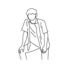 vector illustration of a man