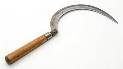Sickle on White Background