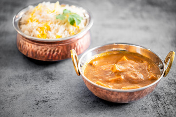 Indian food Thali combinations Indian-style meal with chicken