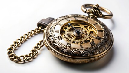 Antique Pocket Watch with Exposed Mechanism