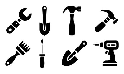 Tools Icon Set - Collection of Essential Tool Icons