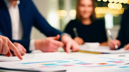 Business Team Discussion in Modern Office Professional Meeting & Collaboration