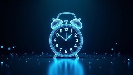 Futuristic digital alarm clock design