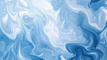 Light Blue Swirl Pattern with Gradient over White Background