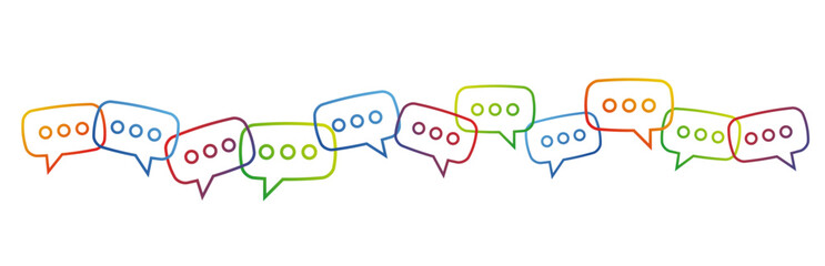 icone, comunicazione, dialogo, messaggio, fumetto,