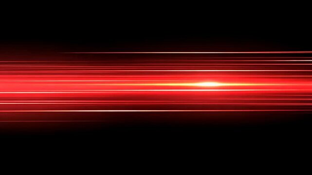 Dynamic red light streaks across a dark background evoking speed and intensity