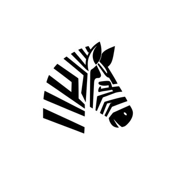 Intricate engraved illustration of a zebra showcasing vintage tattoo design elements