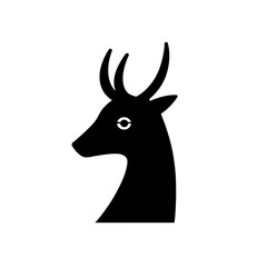 Unique engraved illustration of a deer head design, featuring intricate details and a vintage aesthetic for creative tattoo inspiration