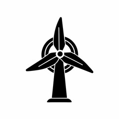 creative details wind turbine icon vector illustration