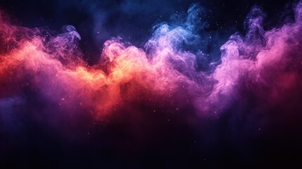 Obraz premium Abstract colorful smoke and fog background.