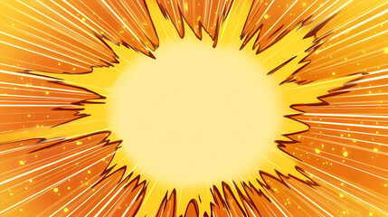 Fototapeta premium Cartoon Explosion Effect