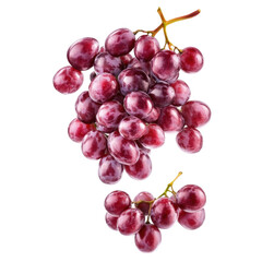 Fototapeta premium red grapes isolated on white background