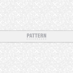 Elegant Light Gray Floral Pattern Background (7)