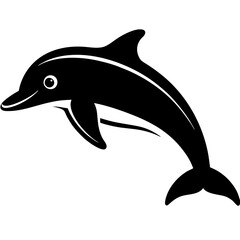 Fototapeta premium dolphin isolated on white background