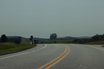 Curva en la carretera