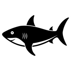 Obraz premium shark isolated on white background