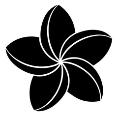 black and white flower