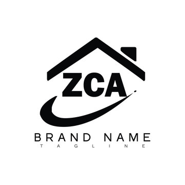 ZCA logo design vector template