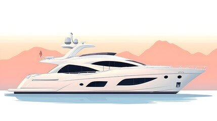 Luxury Yacht Sunset Cruise for Desert Coast.