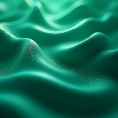 Obraz premium abstract background with wavy green color