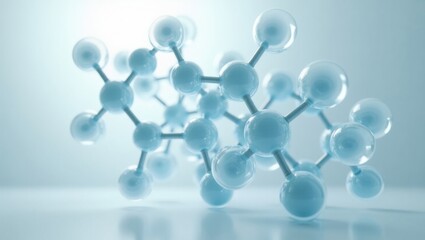 Digital 3d molecular structure rendering