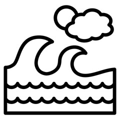 Ocean  Icon Element For Design