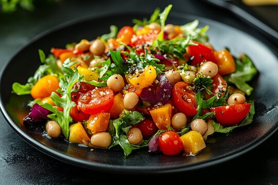 Delicious Healthy Mediterranean White Bean Tomato Salad Recipe