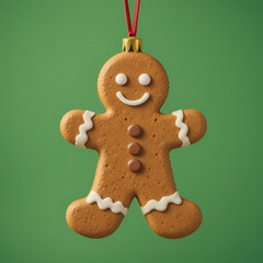 Gingerbread Man Christmas Ornament