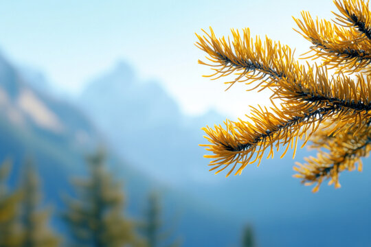There is a picture of a mountain with a few trees in the foreground