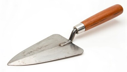 Fototapeta premium Pointing Trowel on White Background