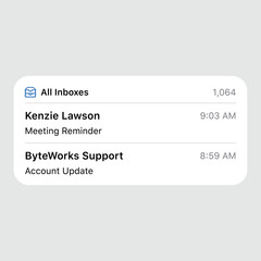 All Inboxes Pop-Up Design for Mobile Apps