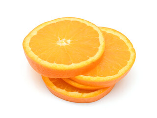 Nice fresh orange isolated on a white background