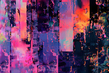 Kaleidoscope of Neon Shapes: A VJ Graphics Journey Synced with Music Beats
