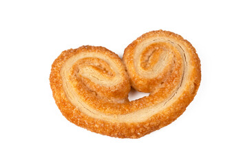 Fototapeta premium Palmiers or elephant ears, puff pastry cookies
