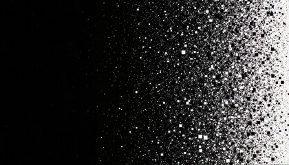 Abstract pixelated dispersion texture on black background, digital art