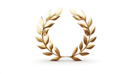 Golden Laurel Wreath A Symbol of Victory and Achievement in Awards Ceremonies and Decorative