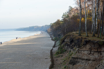 Wybrzeże morze Bałtyckie okolice Ustki