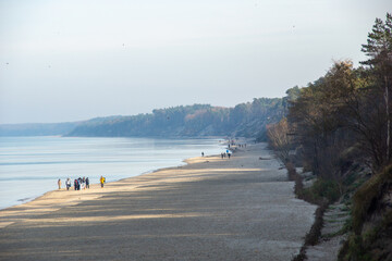 Wybrzeże morze Bałtyckie okolice Ustki