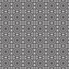Intricate Black and White Geometric Pattern (7)