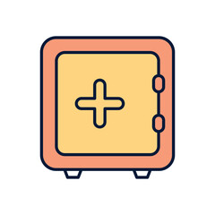 Obraz premium Safe Vector icon