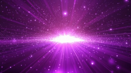 Fototapeta premium Abstract Purple Technology Background with Digital Energy Rays