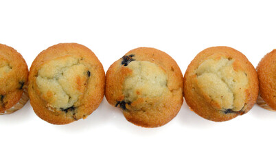 Isolated muffin on white background